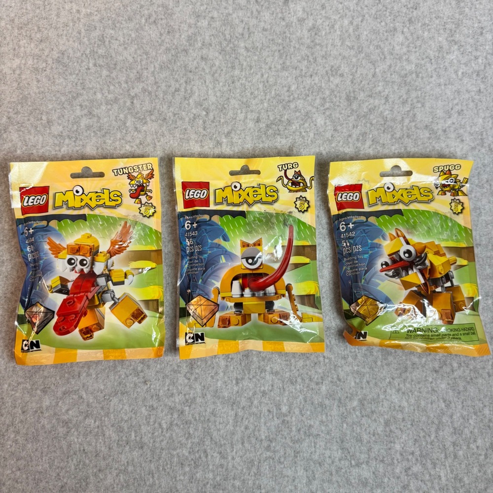 LEGO Mixels Series 5 Lixers Complete Set 41542 41543 41544 Spugg Turg Tungster